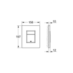 Панель смыва для унитаза GROHE Skate Cosmopolitan, холодный рассвет глянец (38732GL0)