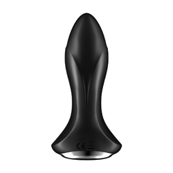 Анальная пробка с вибрацией и риммингом Satisfyer Rotator Plug 1+ черная