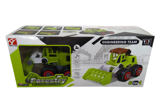 Машинка - конструктор " Строительная СпецТехника " Forestry c отверткой 5в1