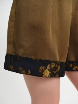 Шорты из шелка с манжетами OLA OLA