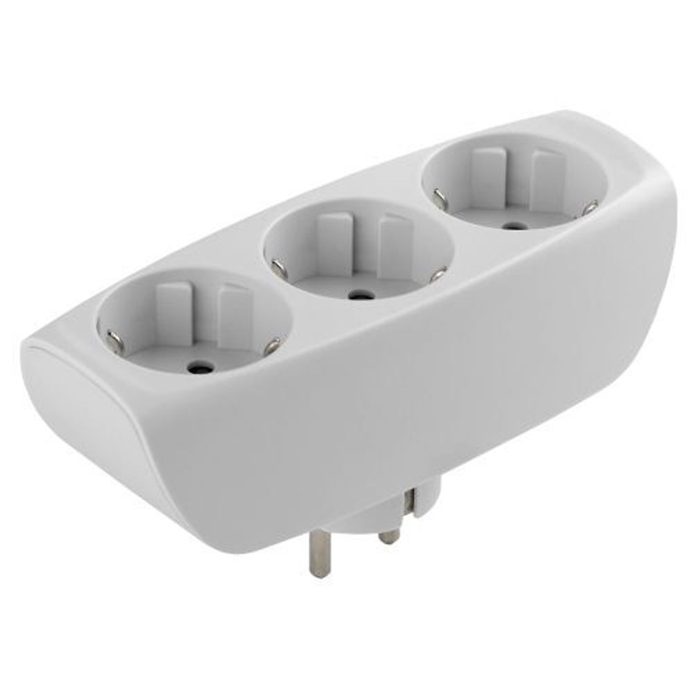 Разветвитель 3-м с заземл. 16А IP20 SP-3e-W защ. шторки бел. Эра C0045529 Разветвитель 3-м с заземл. 16А IP20 SP-3e-W защ. шторки бел. Эра C0045529