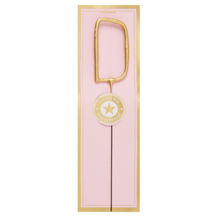 Бенгальская свеча "Буква D" (золото) 1 шт