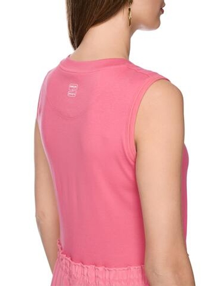 Marc Cain Платье комбинированное с кулиской на талии