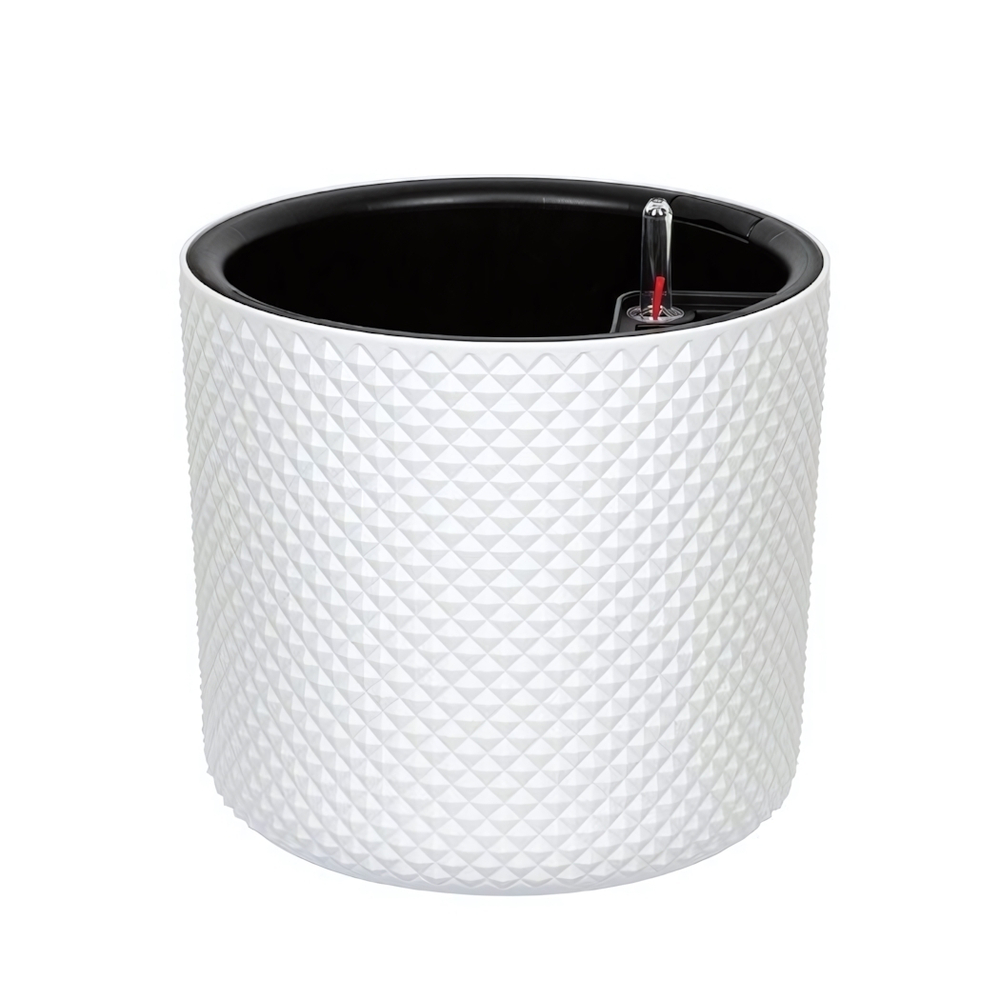 Кашпо ФАСЕТ 13,5л D280мм H=255мм вставка и автополив, с индикатором уровня воды