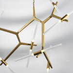 742143 Люстра STRUTTURA 14х6W (led) G9 ЗОЛОТО МАТОВЫЙ