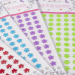 Наклейки-стразы Alingar, акриловые, пакет с европодвесом, "Цветы"