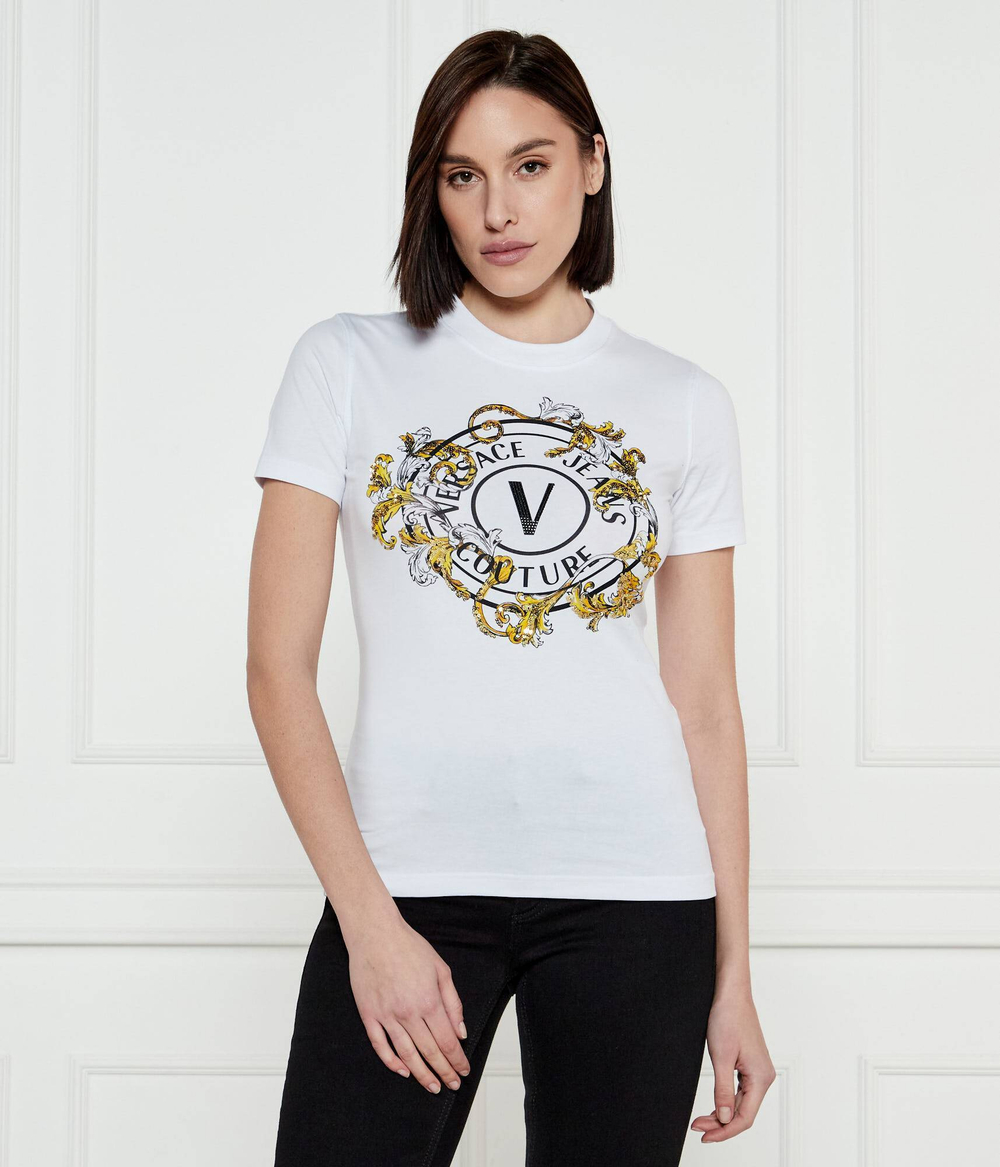 Футболка Versace Jeans Couture - белый(78HAHC01CJ02C)