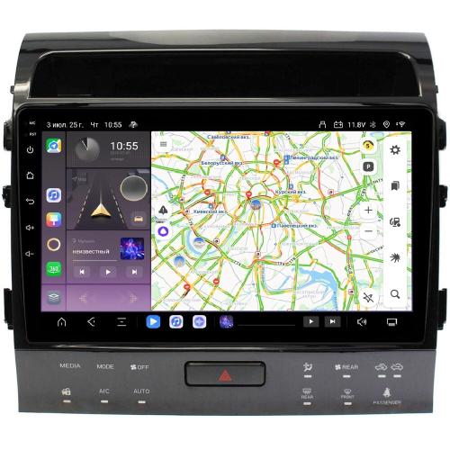 Магнитола для Toyota Land Cruiser 200 2007-2015 (рамка 10, климат на ШГУ) - Kuberg OL-1620-2-ABC QLed, Android 13, Быстрейшая, CarPlay, SIM-слот