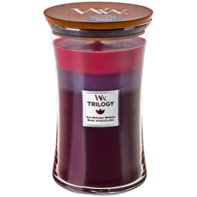 WoodWick Sun Ripened Berries Trilogy Vase (berry ripening in the sun) - Scented candle 609.0g