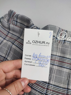 Юбка-шорты в клетку на 8 лет