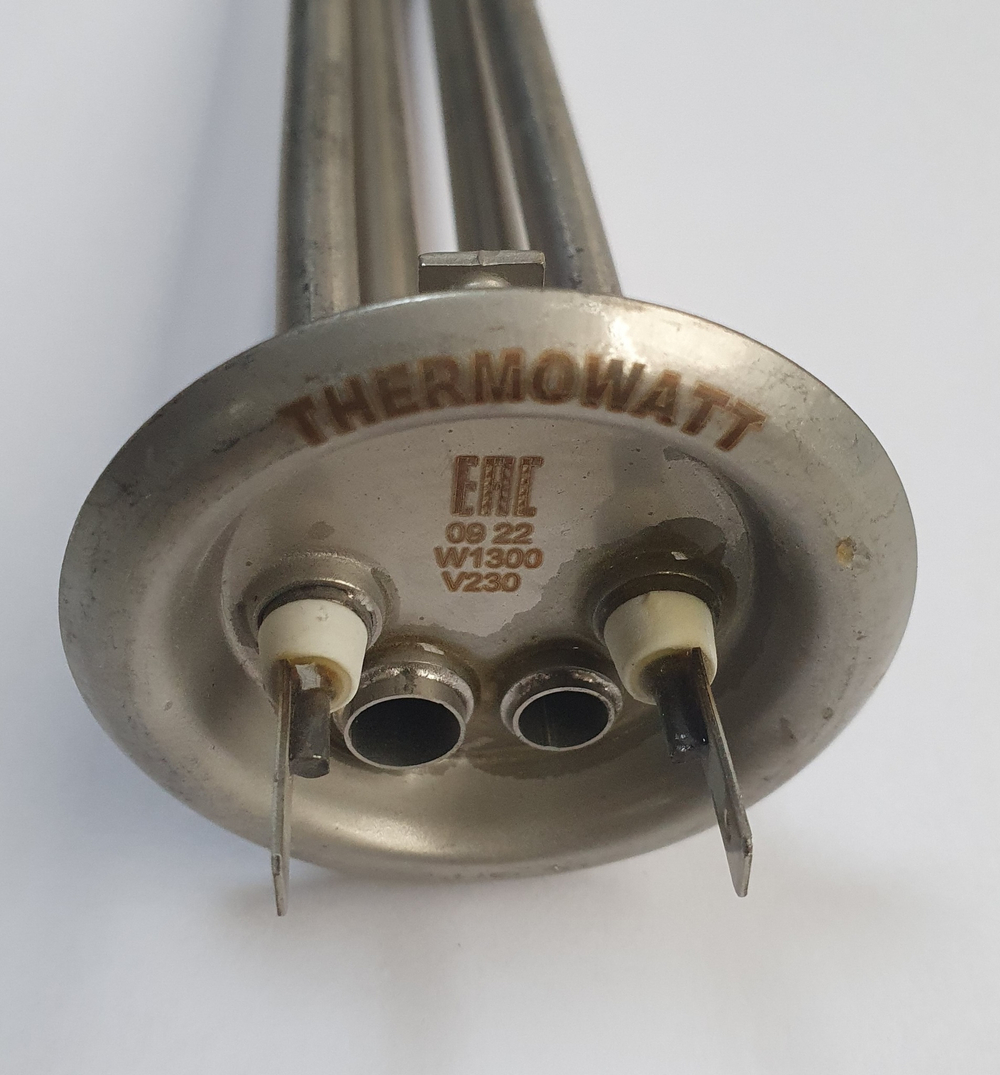 66057 Тэн из нержавейки, тип RF, диаметр фланца 64 мм, два плоских контакта