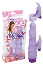 Вращающийся вибратор со стимулятором клитора Smoth Operator