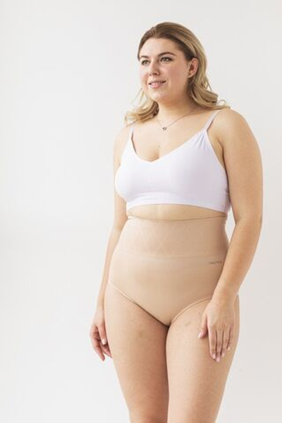 Набор из 2 бесшовных утягивающих трусиков (Размер: S) (Цвет: черный с бежевым)