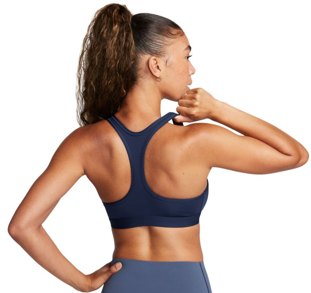 Теннисный бюстгальтер Nike Swoosh Light Support Non-Padded Sports - midnight navy/white