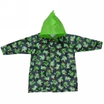 Дождевик-плащ детский «Волшебные звери-Заводной крокодил» с капюшоном, на кнопках, размер S(56*40см) ДоброСад