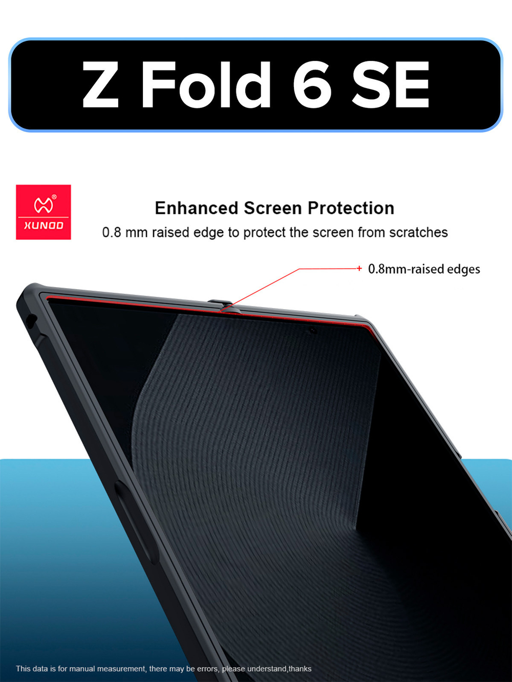 Чехол на Samsung Galaxy Z Fold 6 SE противоударный с усиленными углами XUNDD