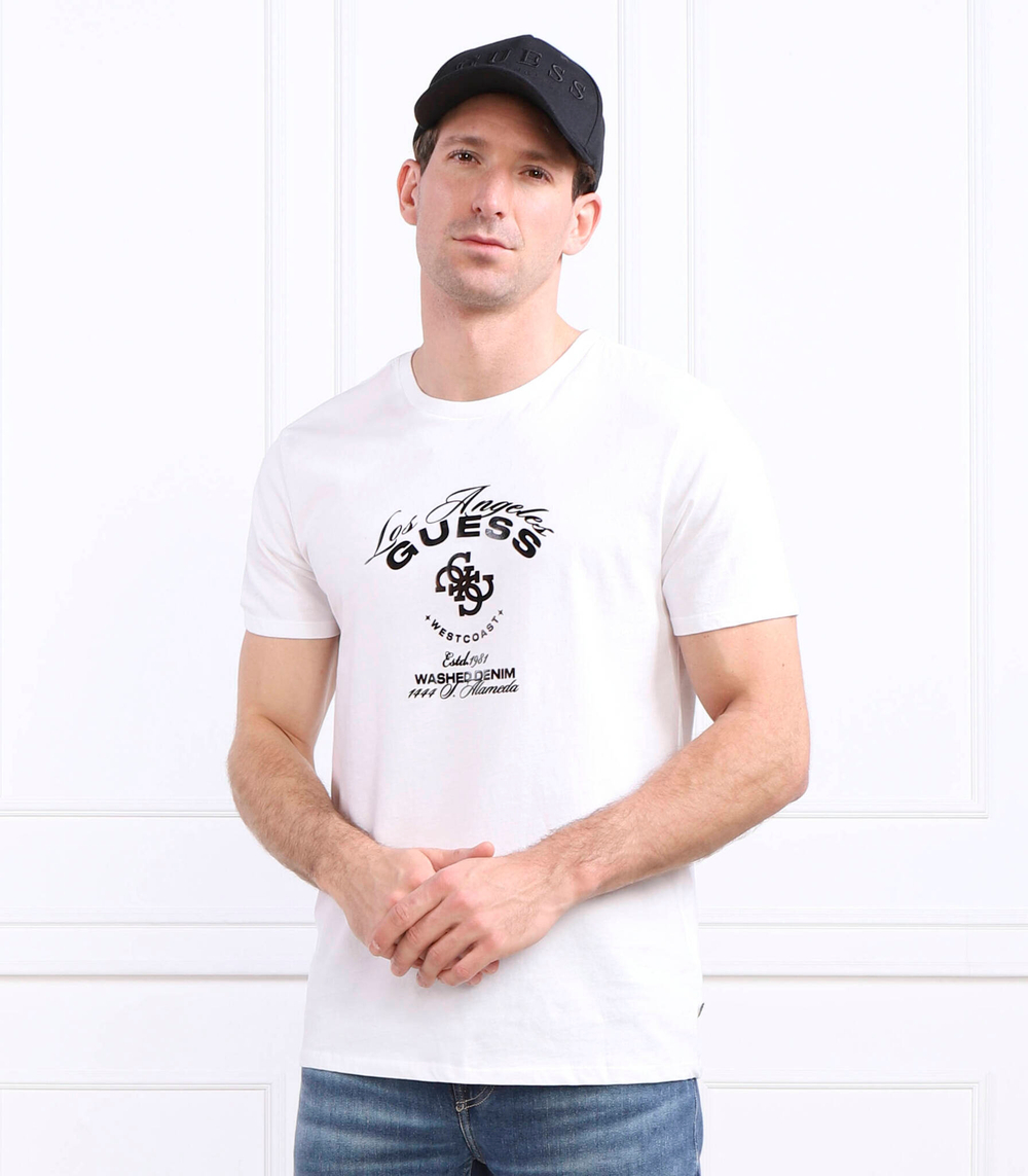 футболка westcoast GUESS - белый(M3RI69 KBDK0)