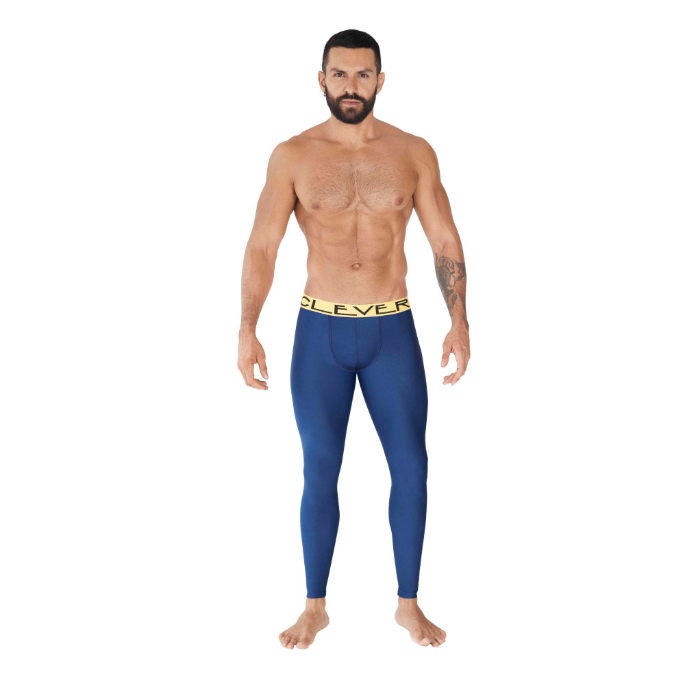 Мужские легинсы синие Clever Moda IDEAL LONG JOHNS 037208
