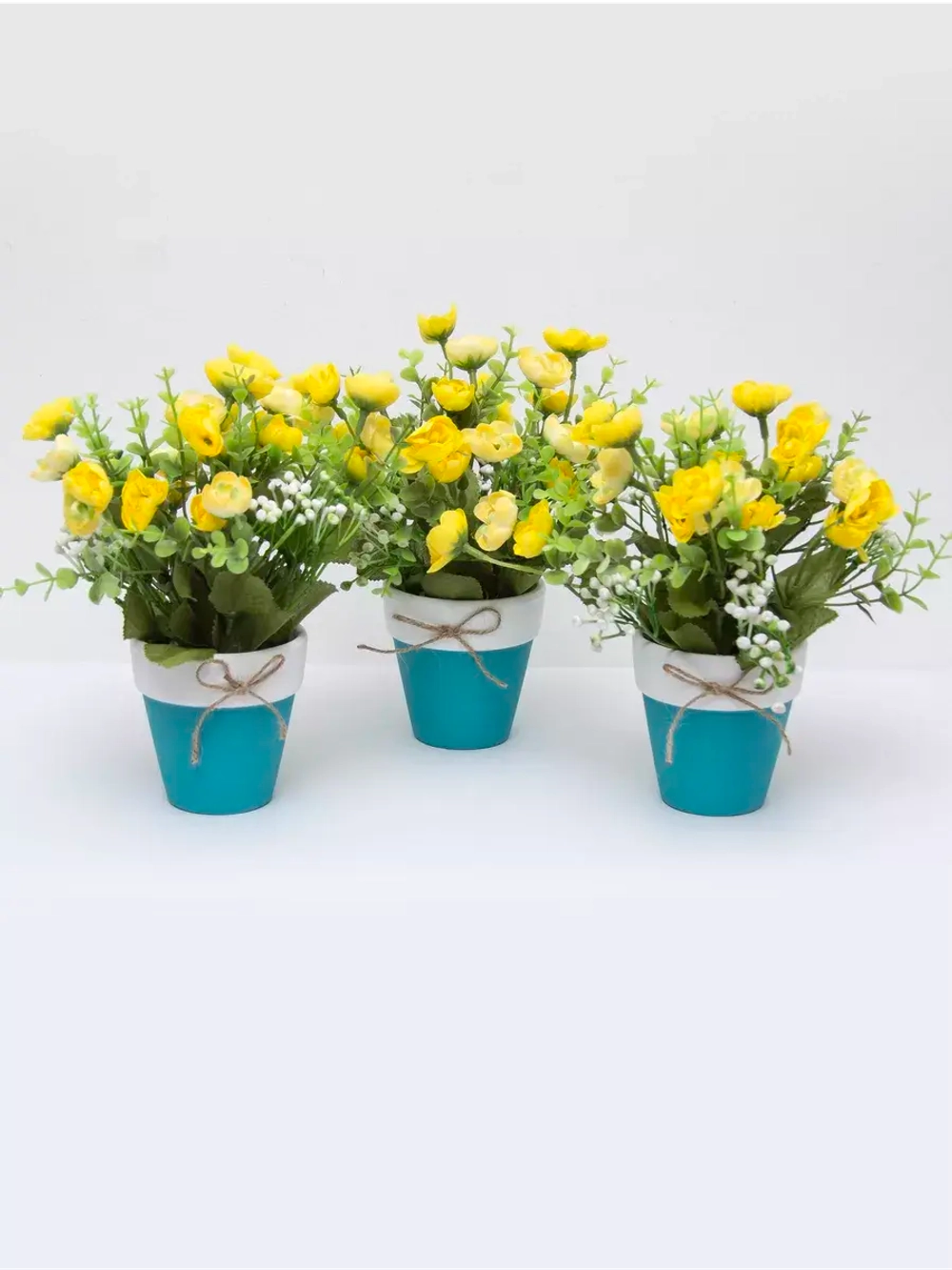 Искусственные цветы для декора в кашпо