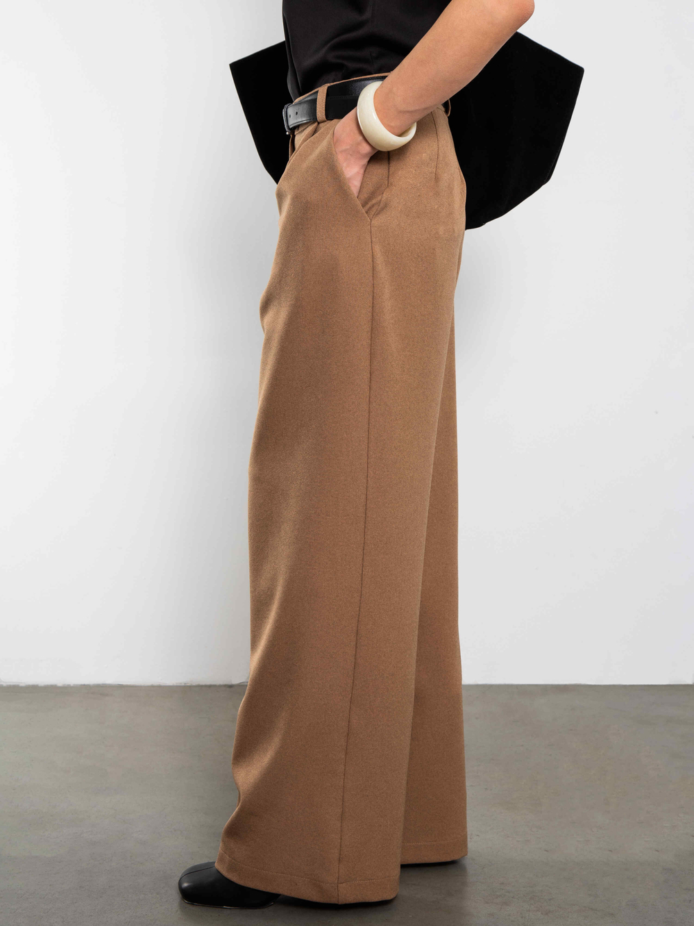 Брюки палаццо Basic (песочный)