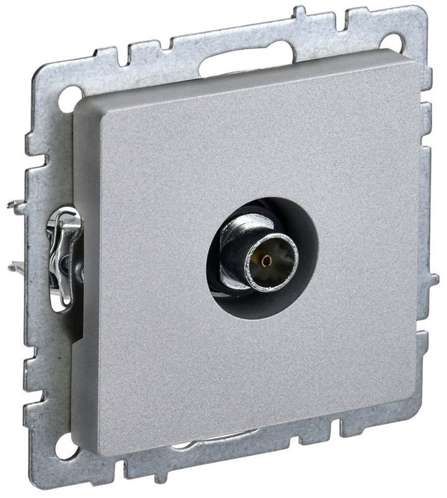 Розетка телевизионная оконечная TV СП Brite РТВ11-0-БрА механизм алюм. IEK BR-A10-O-K47 Розетка телевизионная оконечная TV СП Brite РТВ11-0-БрА механизм алюм. IEK BR-A10-O-K47