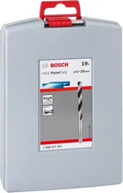 Набор сверл по металлу Bosch "HSS PointTeQ ProBox", 19 шт. 2608577351