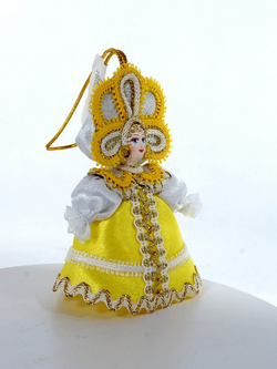 Кукла-подвеска сувенирная Потешного промысла в русском костюме.