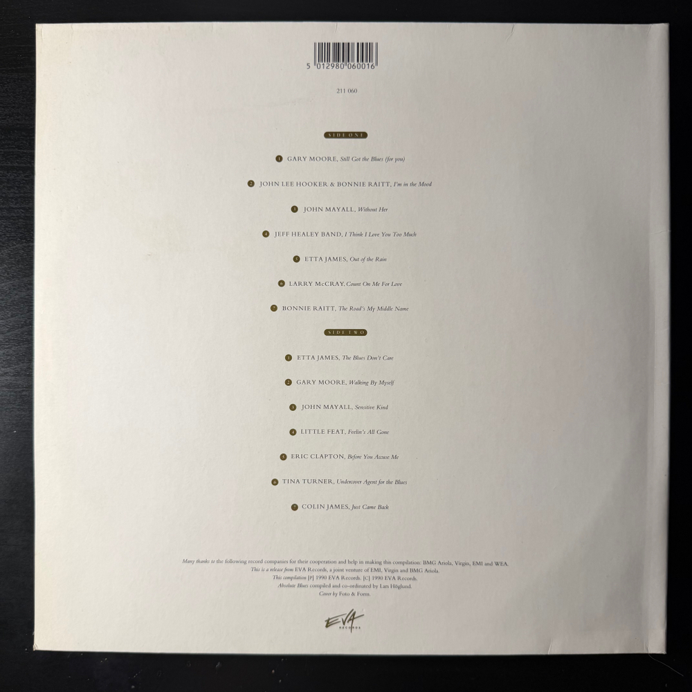 Сборник Absolute Blues (Скандинавия 1990г.)