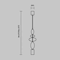 Подвесной светильник Maytoni Monochrome MOD071PL-L8B3K1