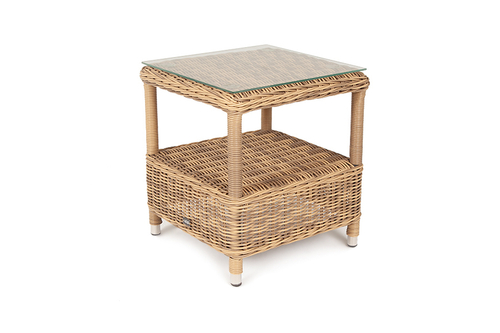 "Форио" столик кофейный из искусственного ротанга, цвет соломенный