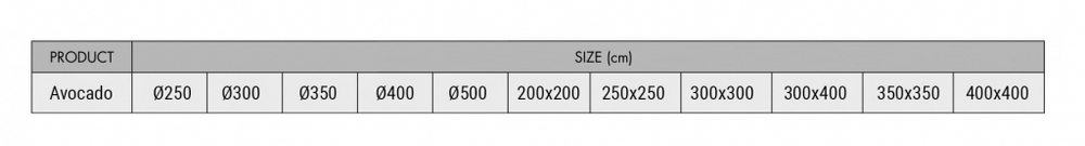 Зонт профессиональный Ø2.5 м Theumbrela Semsiye Evi Avocado