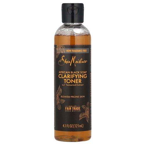 SheaMoisture, African Black Soap, очищающий тоник с экстрактом тамаринда и чайным маслом, 121 мл (4,1 жидк. унц.)