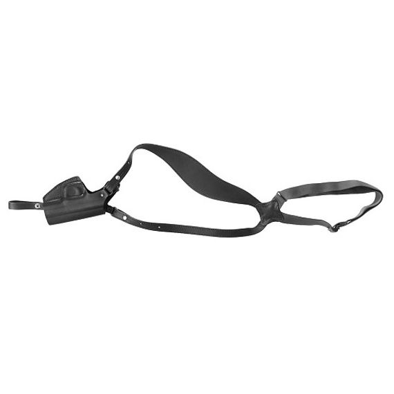 Кобура оперативная к пистолетам Вальтер-СП-66, Гроза, Хорхе кожаная, черная (HS-ОК-15bl) Helios