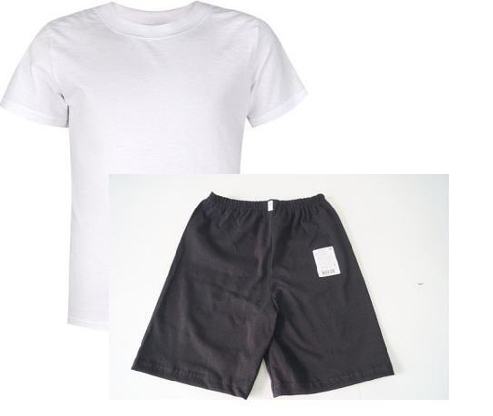 Комплект (футболка белая+шорты черные) р.104 (Алина), 1 шт.