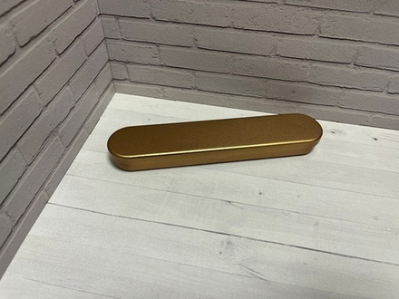 Футляр для ручек металлический, золото