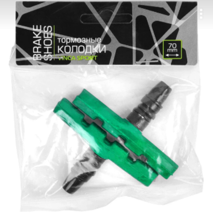 Тормозные колодки, изг. согласно стандарту EN14766/SGS/REACH, пара, зеленые VB 111 green (70мм)