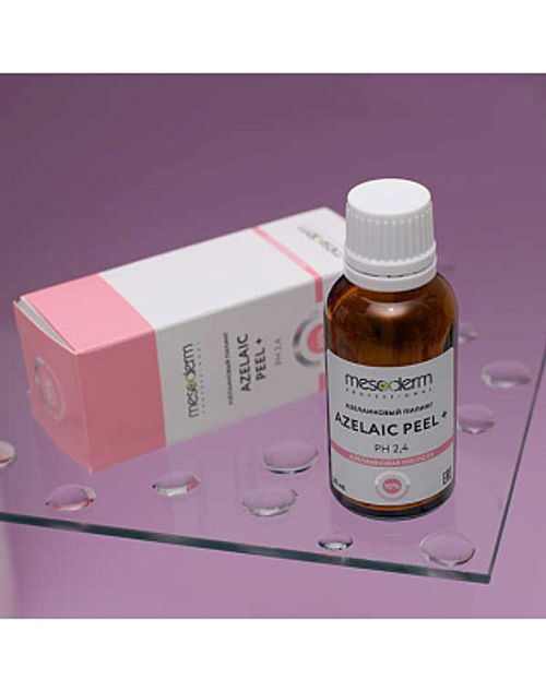 Азелаиновый пилинг с салициловой кислотой и АНА - РНА комплексом "Azelaic Peel +" рН 2,4 30 мл, Mesoderm