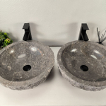 Раковина из мрамора ПАРА! Erozy Grey EM-64531 46*46*15 0186