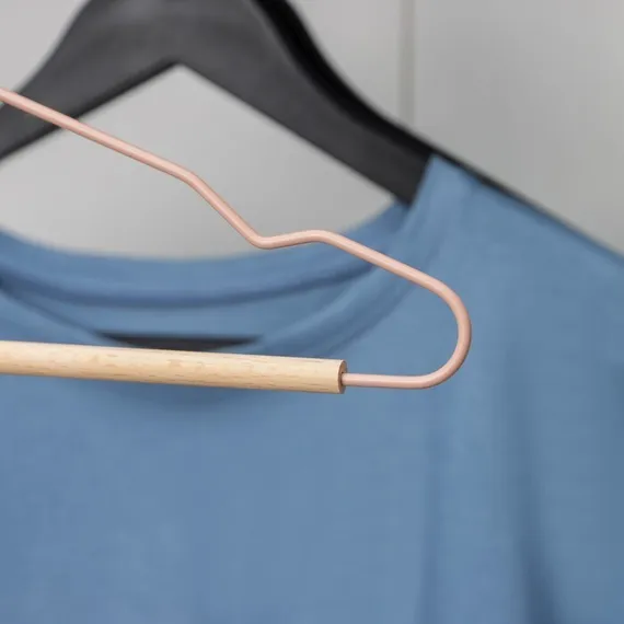 Вешалка для одежды SAVANNA Wood, 41,5×22,5×1 см, цвет розовый