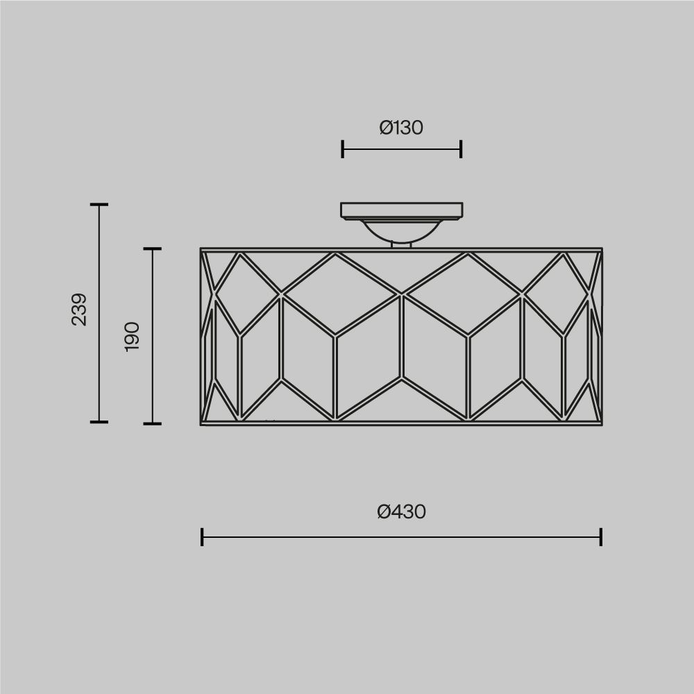 Потолочный светильник Maytoni H223-PL-03-G
