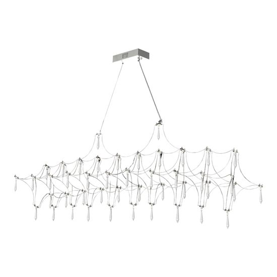 SL6603.103.23 Светильник подвесной ST-Luce Хром/Прозрачный LED 1*23W 4000K GRAVETTA