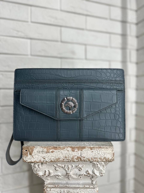 Барсетка Stefano Ricci из кожи крокодила