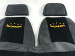 Чехлы премиум кожа + штрокс вышивка SCANIA Seria 4 1995-2004 г. S20 Польша