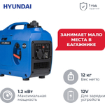 Инверторный генератор Hyundai HHY 1050Si