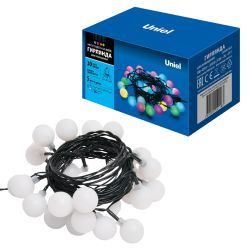 ULD-S0500-030-DGA RGB IP20 RAINBOW-1 Гирлянда светодиодная Радуга-1. 5м. 30 светодиодов. RGB свет. Провод зеленый. ТМ Uniel