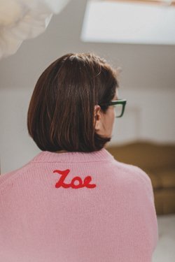 Пуловер Zoe из кашемира с мериносом розового цвета ПРЕДЗАКАЗ