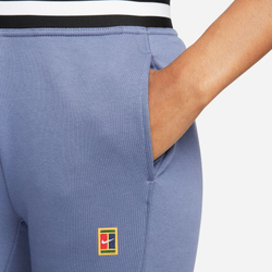 Женские теннисные брюки Nike Dri-Fit Heritage Core Fleece Pant - Blue