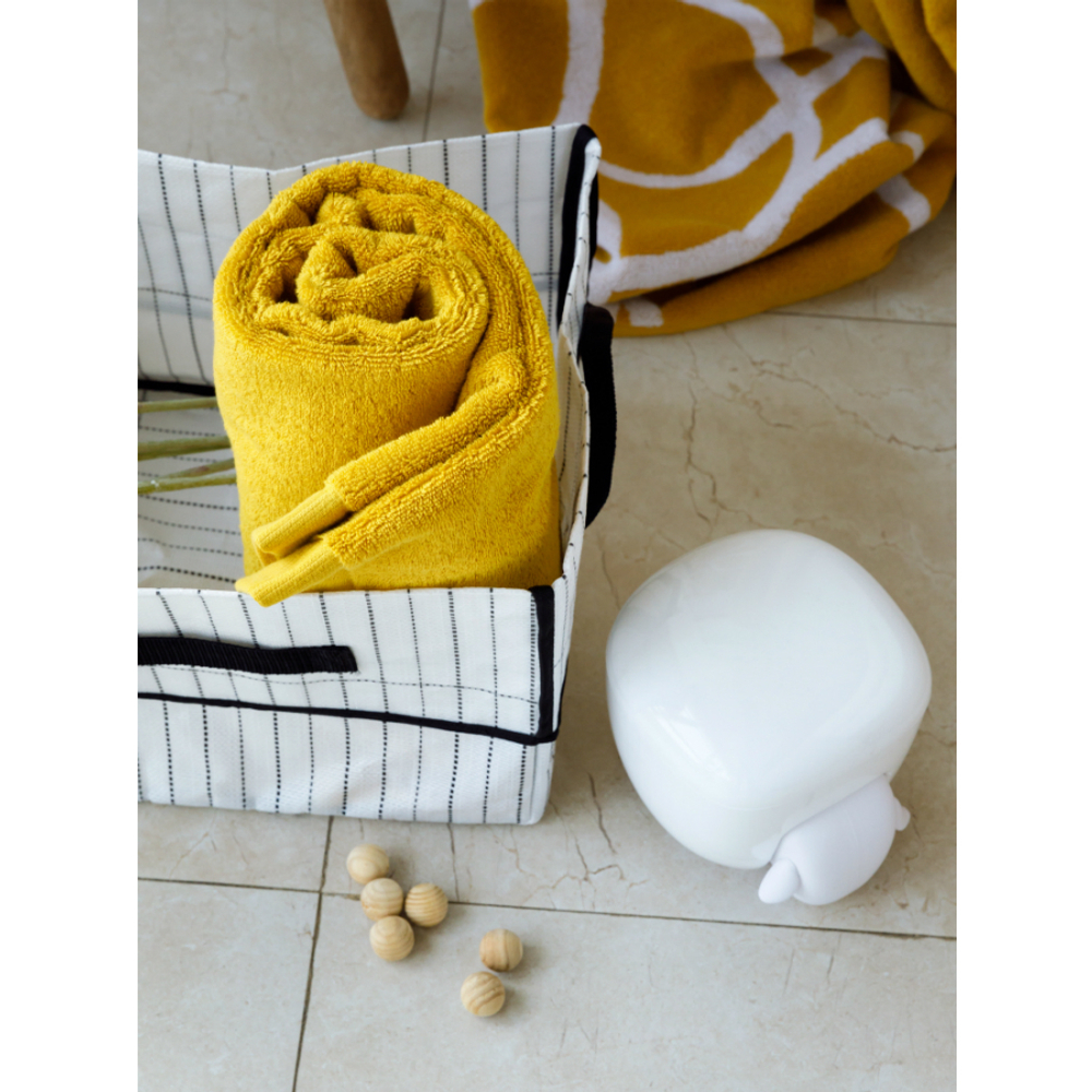 Полотенце для лица горчичного цвета из коллекции essential, 30х50 см