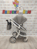 Коляска трансформер Farfello Aimile Original New Silver капучино