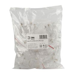 Джек RJ-45 ЭРА SIMPLE RJ-1-S 8P8C CAT 5e упаковка 100 шт